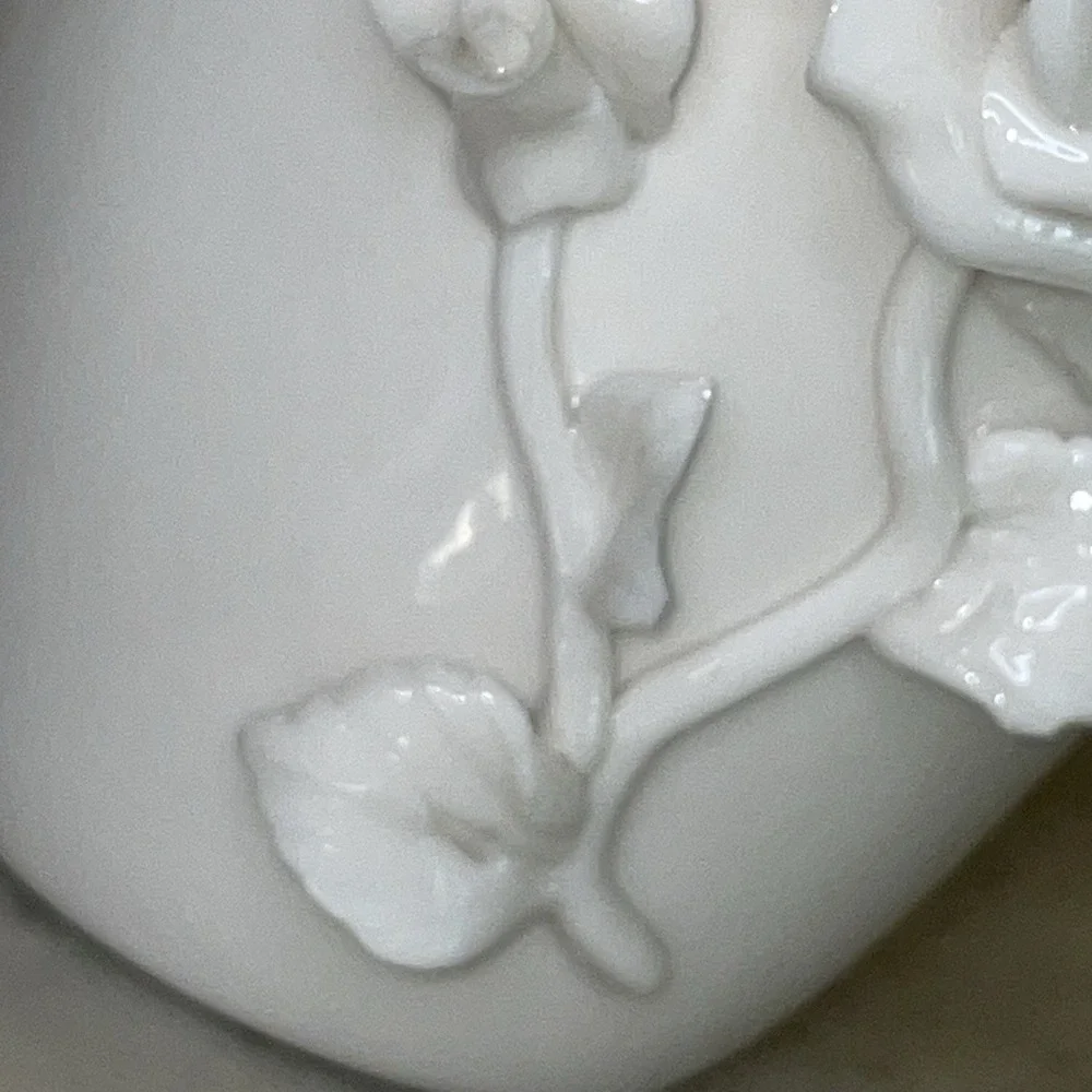 Pure White Tall Ivory Porcelain Vase 6